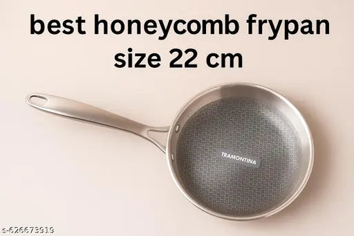 Premium Stainless Steel Honeycomb Frypan