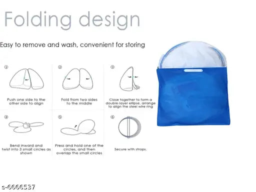 Polyester Foldable Mosquito Net  ( 6 feet X 6 feet )