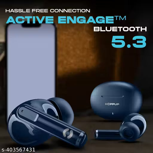 Hoppup S40 Earbuds with 13MM Drivers, 40H Playtime
