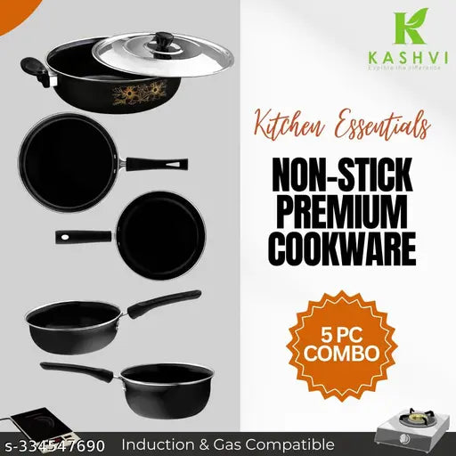 6 Pc Nonstick Cookware Combo Set