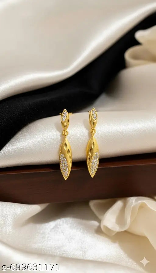 Forming Gold Plated Chandelier Earrings | Premium Ethnic Jewellery