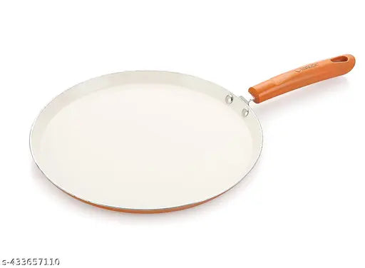Nirlon Ceramic Induction Base Flat Dosa Tawa 28 cm