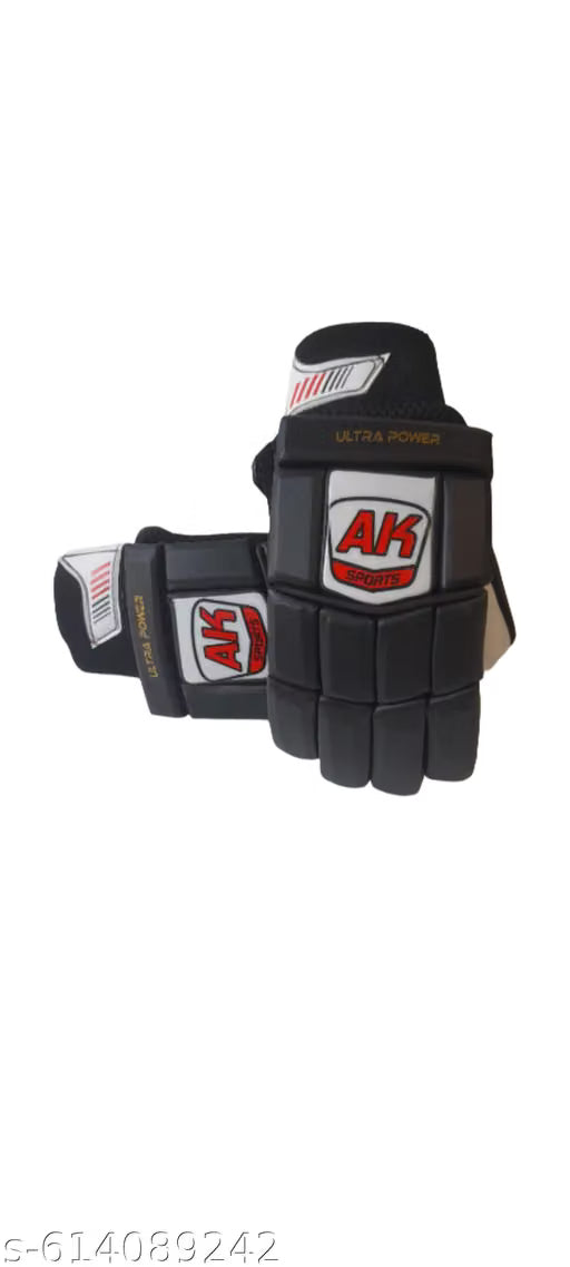 Premium ULTRA POWER Cricket Batting Gloves – Gold/Blue (Right Hand, Adult)