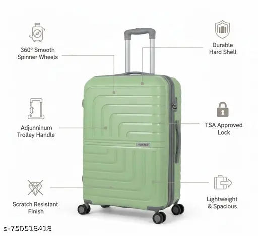 Nova Hardside Luggage Trolley Bags | ABS