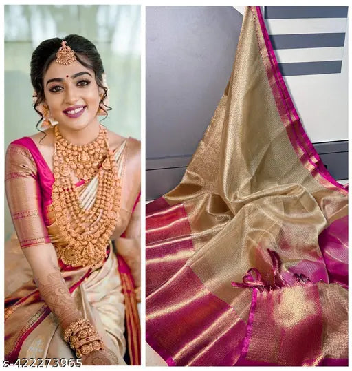 Kanjivaram Tissue Kota Check Saree