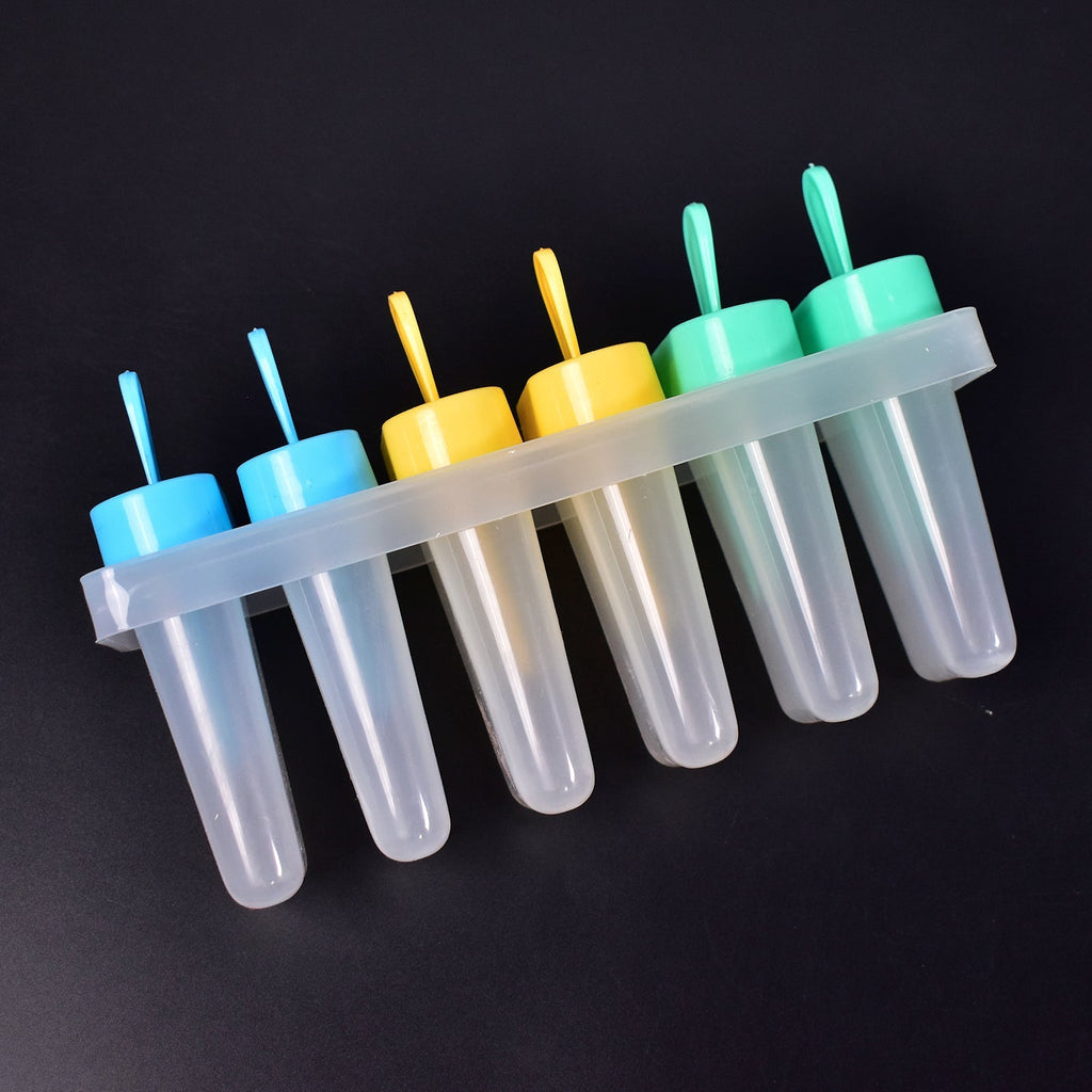 Ice Candy Maker Upgrade sicle Molds Sets 6 Ice  Makers Reusable Ice Lolly Cream Mold Home-Made sicles Mould with Stick