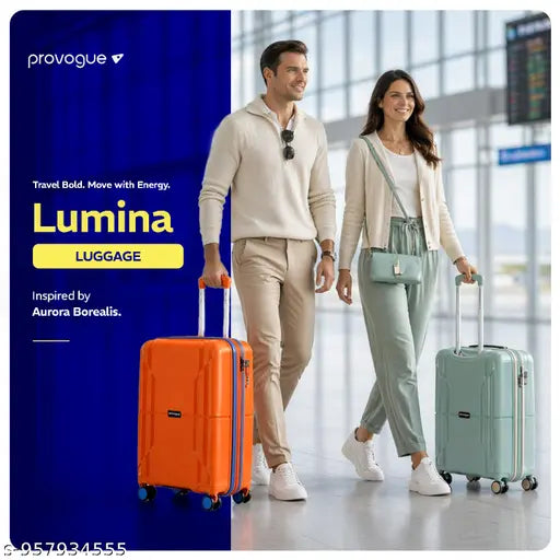Provogue Hard‑Sided Cabin Trolley Bag – 55cm, Lumia Range