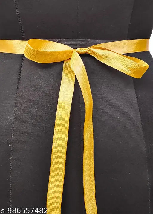 Onam Special Saree Kamarband | Gold Waist Belt with White Stones (Adjustable 24–42 inch)