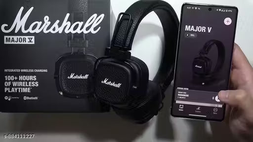 Marshall Major IV Bluetooth Headphones | 80+ Hours Playtime
