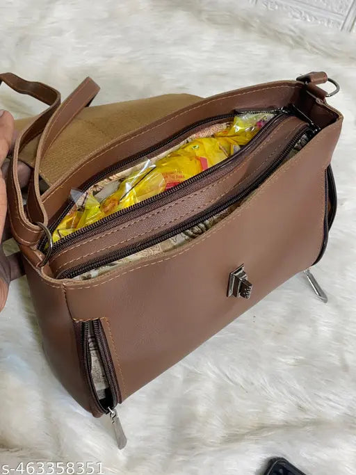 Women’s Stylish Casual Hobo Shoulder Bag | Brown Crossbody Handbag