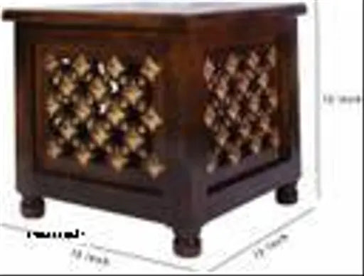 Premium Solid Wooden Storage Stool | Multipurpose Handcrafted Seating with Storage