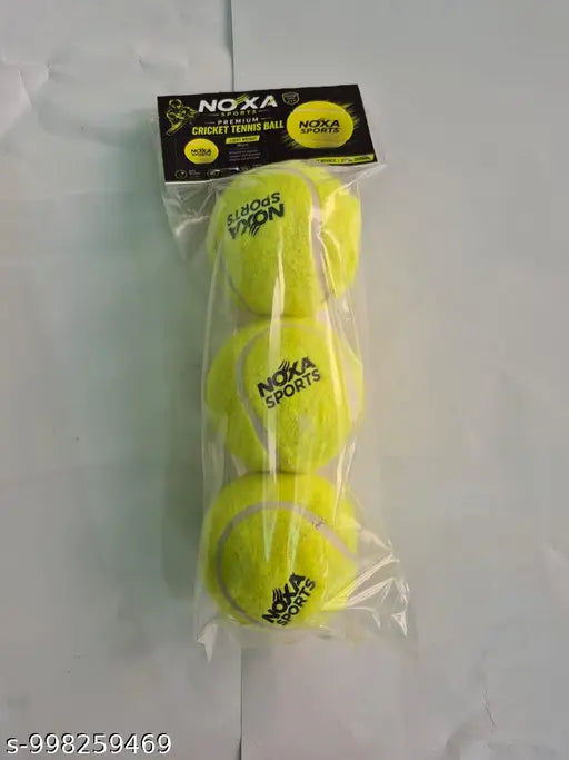Premium Cricket Tennis Practice Balls – Pack of 6 (Green, Rubber, 7cm)