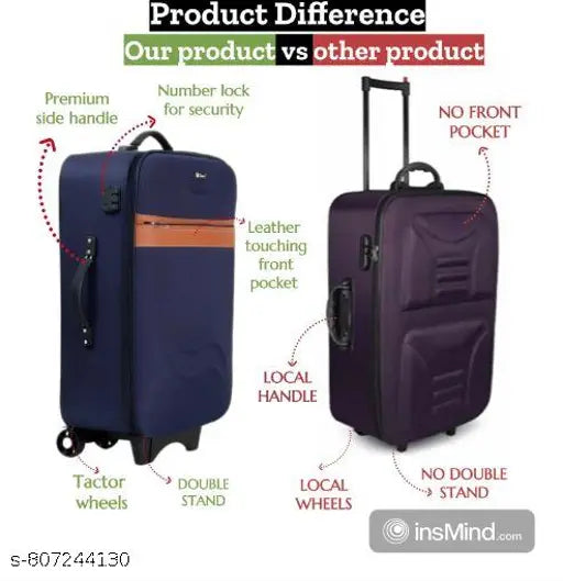 CLASSY VOYAGE Tractor Wheels Trolley Bag | 24”