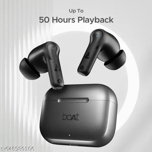 BoAt Airdopes -True Wireless Earbuds with 20H+ Playtime – Black
