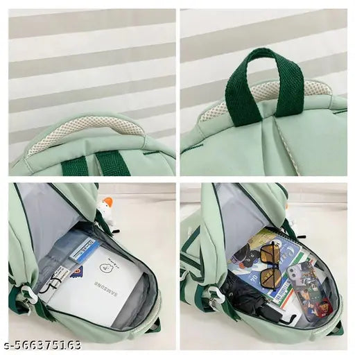 Women’s Stylish Canvas Backpack | Trendy Korean College & School Bag