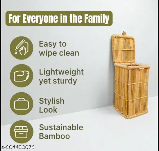 Eco‑Friendly Bamboo Laundry Basket | Storage Box