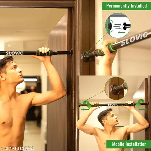 Adjustable Doorway Pull‑Up Bar – Non‑Slip Grip, 130kg Capacity