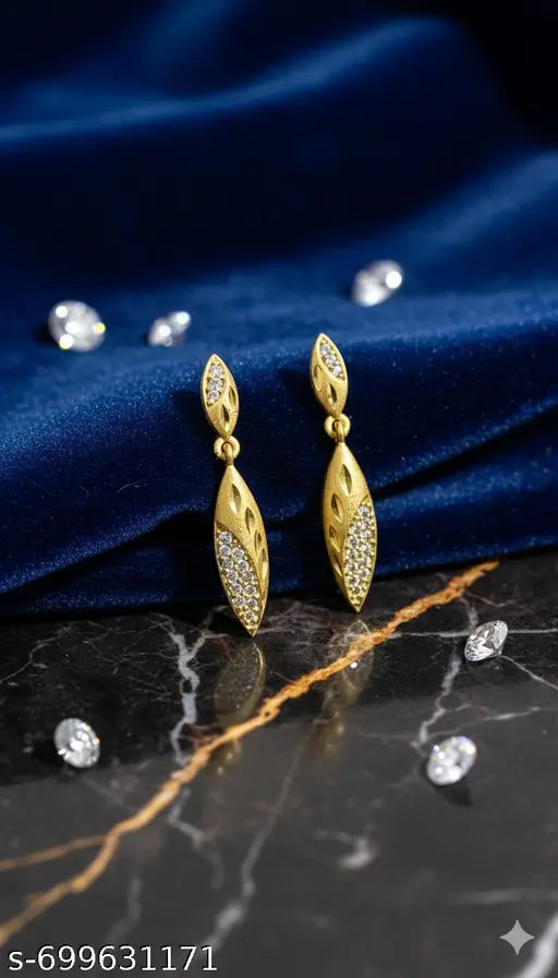 Forming Gold Plated Chandelier Earrings | Premium Ethnic Jewellery