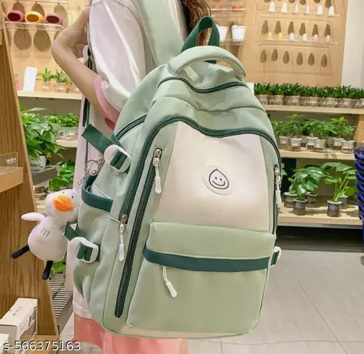Women’s Stylish Canvas Backpack | Trendy Korean College & School Bag