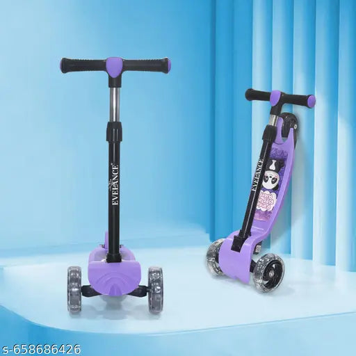 Kids Scooter – Foldable Kick Skating Cycle (Purple)