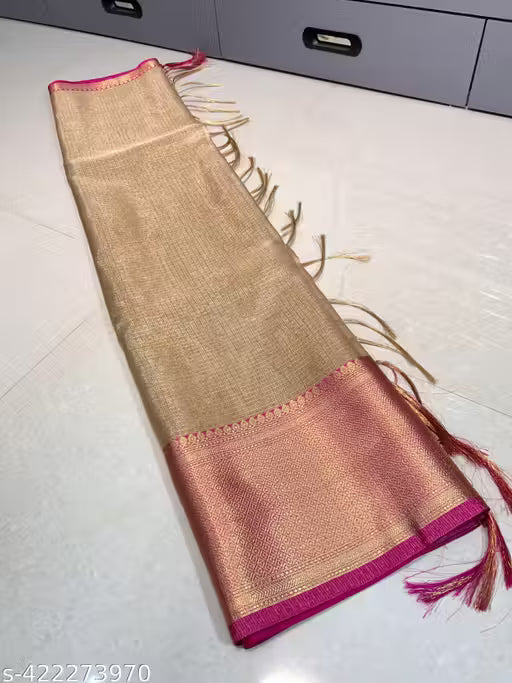 Kanjivaram Tissue Kota Check Saree