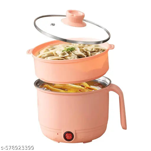 Multipurpose Electric Cooking Pot | 1.5L Steel Inner Cooker & Steamer