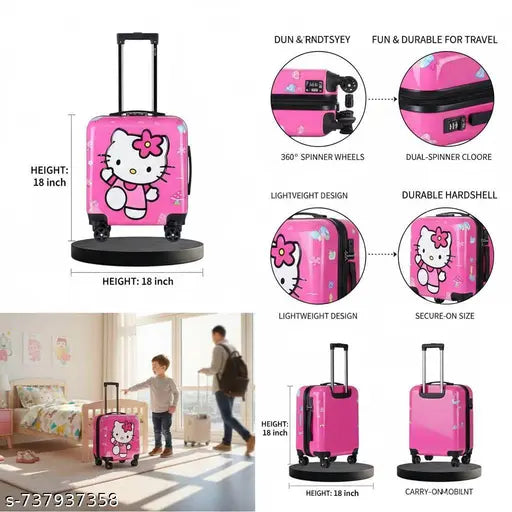 Hello Kitty Kids Carry‑On Suitcase | 20” ABS Hard Shell
