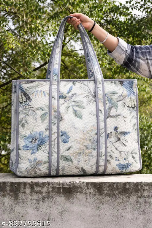 Women’s Cotton Tote Bag | Spacious Printed Shoulder Handbag
