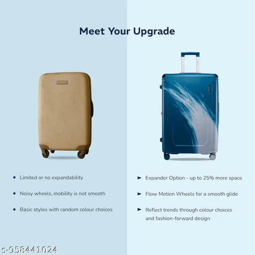 Provogue Hard‑Sided Cabin Trolley Bag – 55cm, Expandable, TSA Lock
