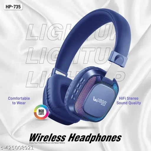 UBON HP‑735 Light Up Wireless Headphones | 50H Playtime