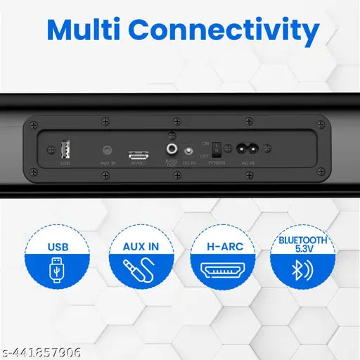 Pure Sound 106 | 120W Bluetooth Soundbar with Wired Subwoofer