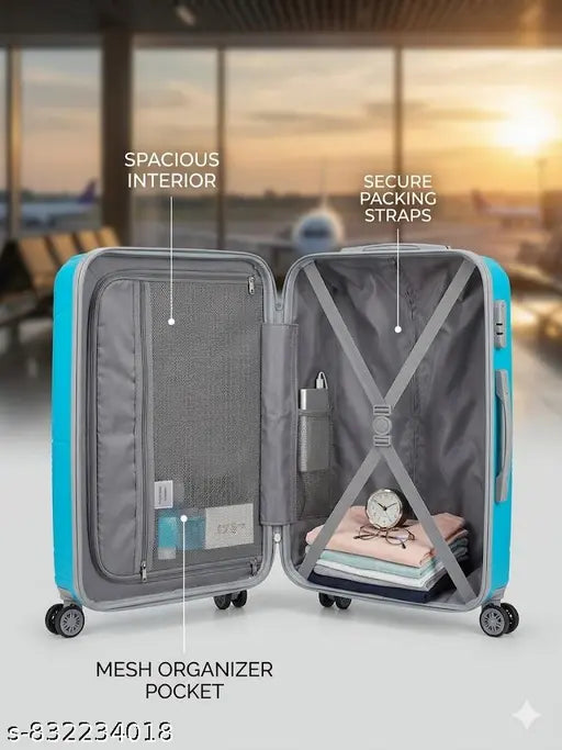 Durable Polypropylene Hard‑Sided Trolley Bag | Large 70cm