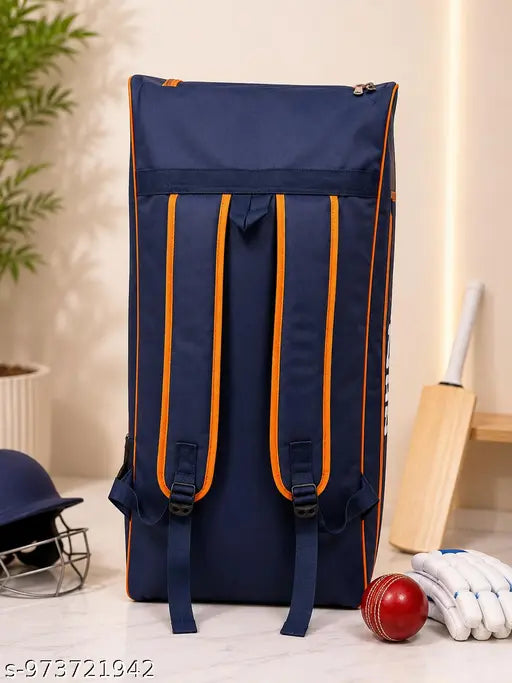 Premium Water‑Resistant Cricket Kit Bag – Spacious Backpack with Padded Straps (Navy Blue)