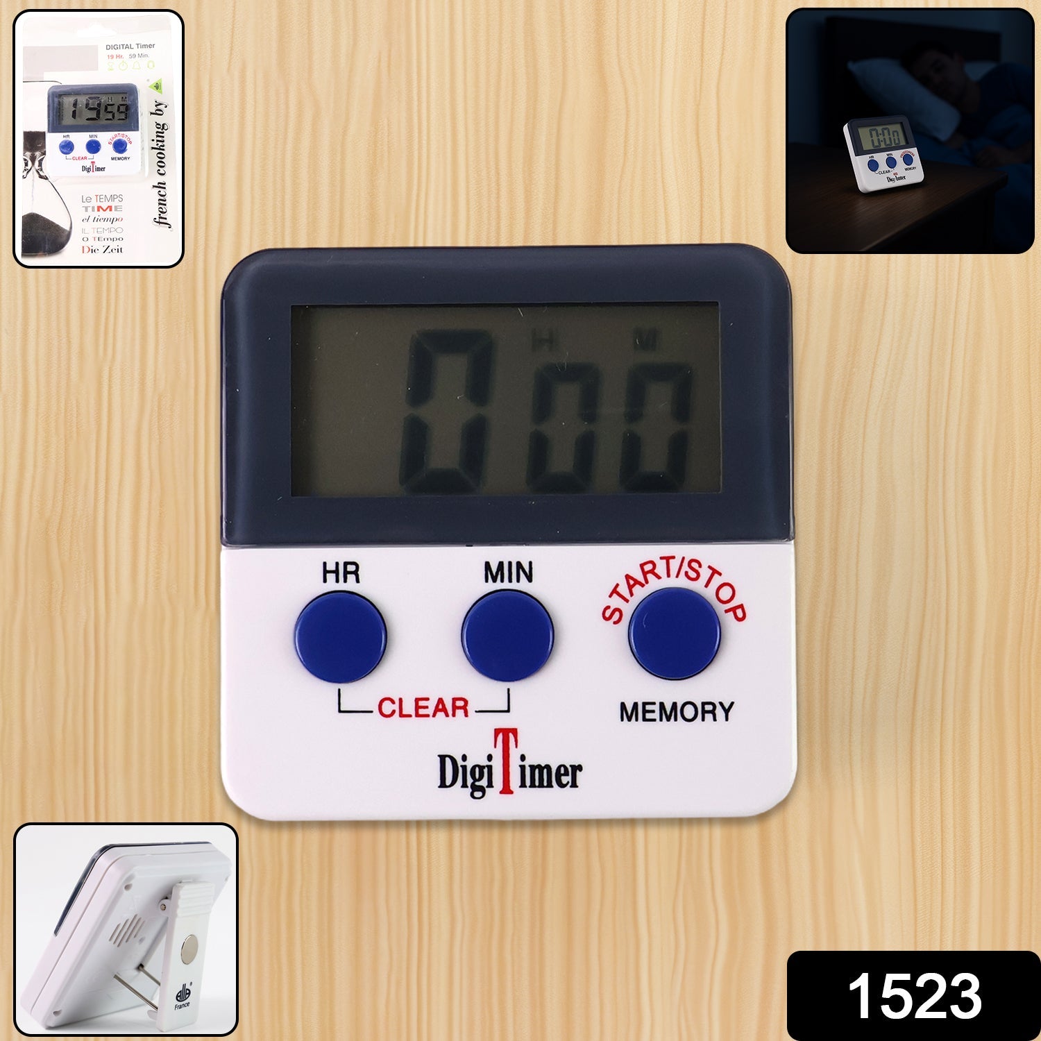 Digital Kitchen Timer with Alarm | Stop Watch Timer for Kitchen | Kitchen Timer with Magnetic Stand |Timer Clock for Study