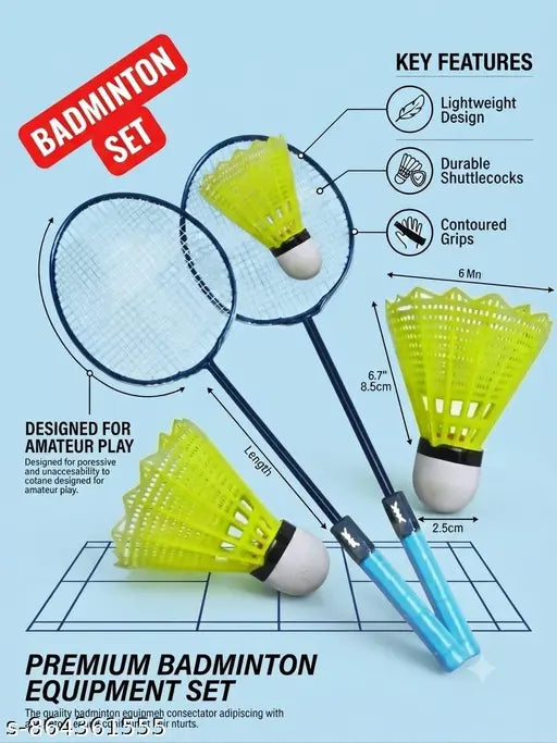 Premium Badminton Racquet Set – Lightweight Kit for Kids & Beginners
