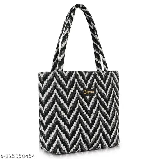Casual Canvas Shoulder Tote Bag | Printed Handheld Women’s Handbag