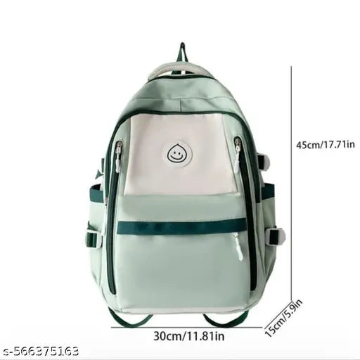 Women’s Stylish Canvas Backpack | Trendy Korean College & School Bag
