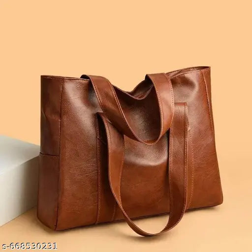 Tan Brown Tote Canvas Shoulder Bag for Women