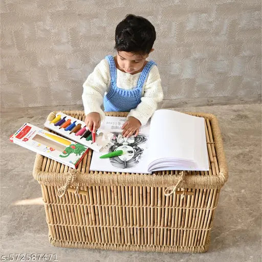 Bamboo Laundry Basket | Handmade Eco‑Friendly Storage Box