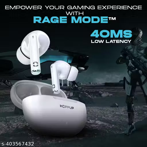 Hoppup S40 Earbuds with 13MM Drivers, 40H Playtime