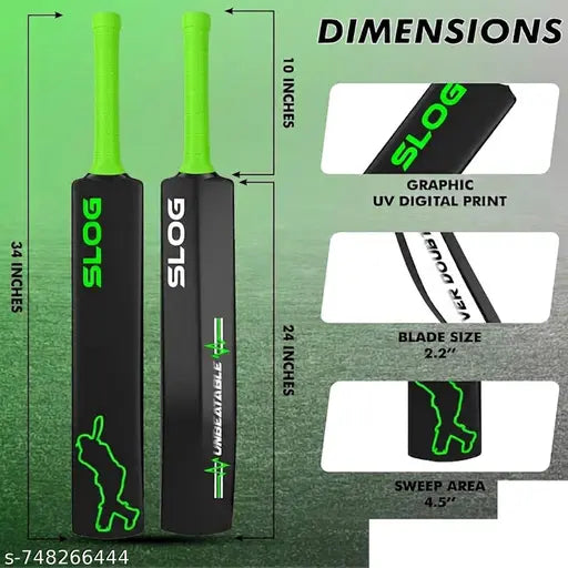 Heavy‑Duty PVC Cricket Bat – For Tennis Ball Cricket
