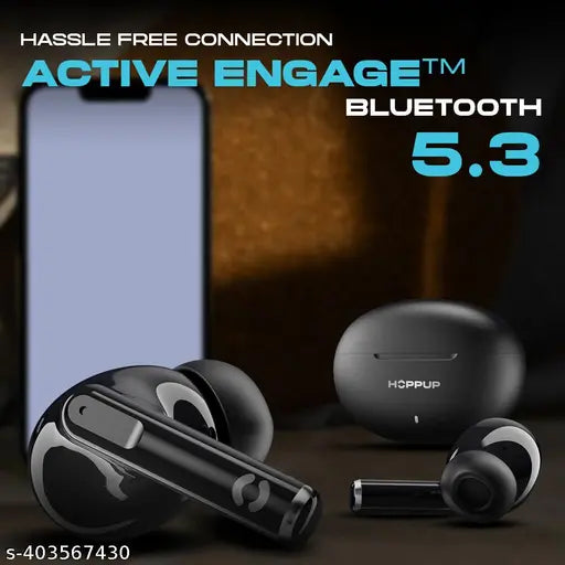 Hoppup S40 Earbuds with 13MM Drivers, 40H Playtime