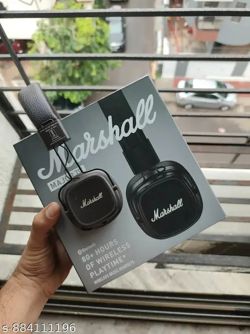 Marshall Major IV Bluetooth Headphones | 80+ Hours Playtime