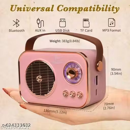 Bass Bling Portable Bluetooth Speaker | Deep Bass | Stereo Sound