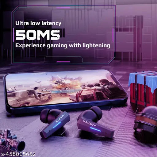Hammer G‑Shots Gaming TWS Earbuds | 50ms Low Latency | ENC