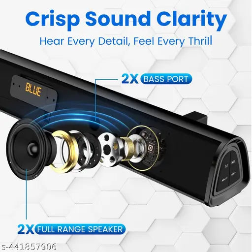 Pure Sound 106 | 120W Bluetooth Soundbar with Wired Subwoofer