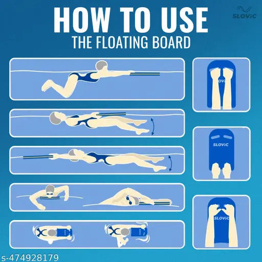 Swimming Kickboard Float – Beginner Training Aid (Blue)