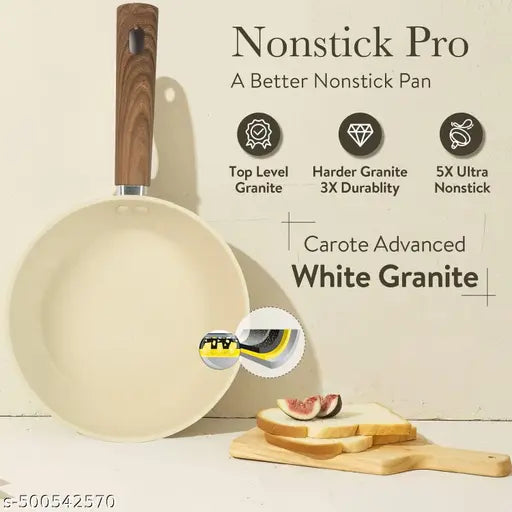 White Granite Nonstick Frying Pan