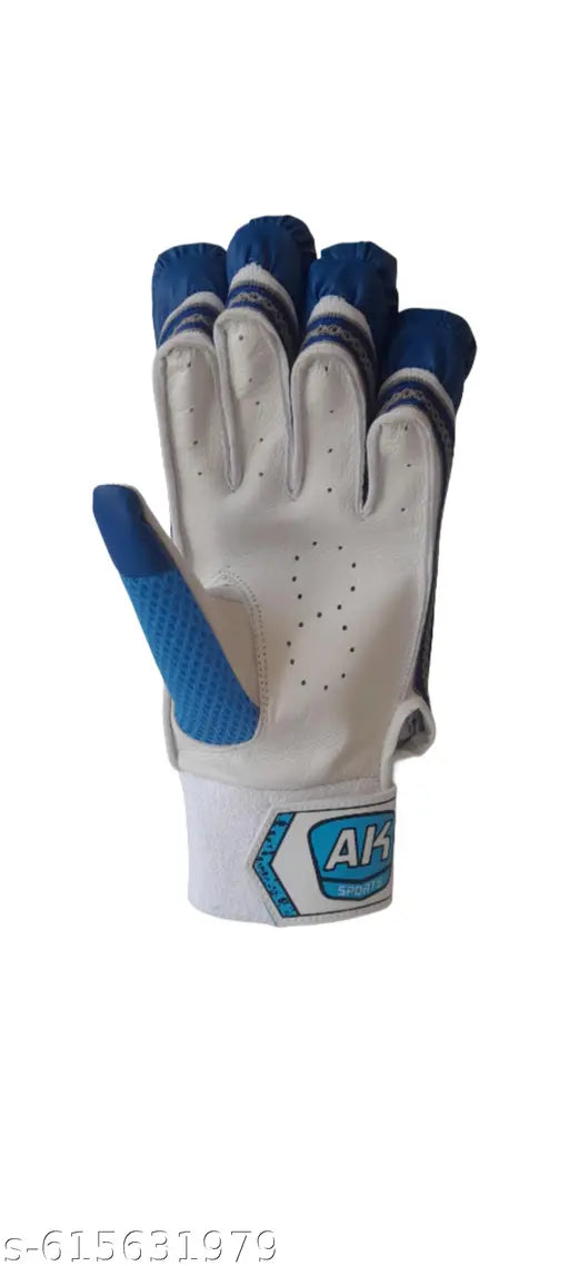 Premium ULTRA POWER Cricket Batting Gloves – Gold/Blue (Right Hand, Adult)