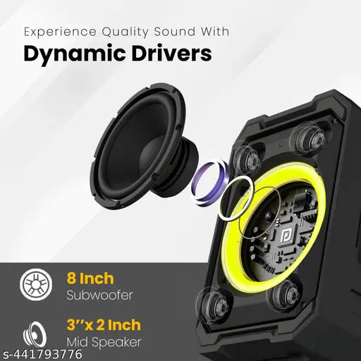 Beats II Party Speaker | 250W Bluetooth with Karaoke Mic & RGB Lights